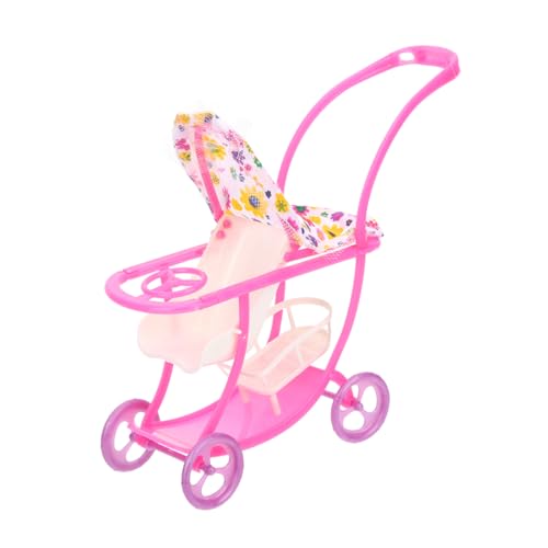 ibasenice Puppenwagen Realistisches Modell Für Niedlicher Kreativer Puppenbuggy Für Neugeborene Kinderwagen Für Puppen Ideal Für Rollenspiele Und Puppenhaus Dekoration von ibasenice