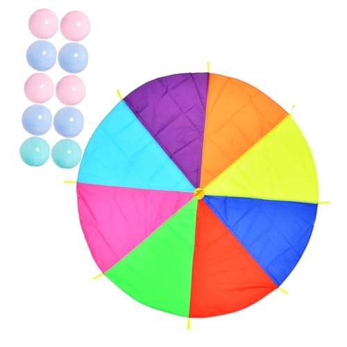 ibasenice Regenbogen Fallschirm Outdoor Lernspiel Sensomotorisches Trainingsgerät für Kindergarten Teamwork Motorik Zufällige Farbe Zufällige Farbe ibasenice Regenbogen Fallschirm Outdoor Lernspiel Sensomotorisches Trainingsgerät für Kindergarten Teamwork Motorik Zufällige Farbe Zufällige Farbe von ibasenice