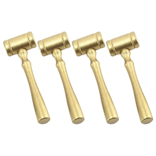 ibasenice Richterhammer-set für Kinder, 4-teilig, Goldener Gerichtshammer Und -spielzeug für Cosplay, Auktions-rollenspiele – 10,5 Cm Großes, Goldenes, Tragbares Anwalts-requisiten-set ibasenice Richterhammer-set für Kinder, 4-teilig, Goldener Gerichtshammer Und -spielzeug für Cosplay, Auktions-rollenspiele – 10,5 Cm Großes, Goldenes, Tragbares Anwalts-requisiten-set von ibasenice