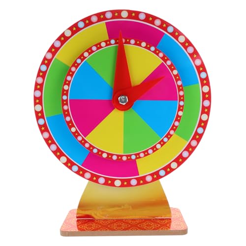 ibasenice Roulette-Spiel interaktives Spielzeug glücksspiel Tisch-Preisrad rotierendes Gewinnrad Party-Preisrad Karneval dreht Rad rotierendes Rad Plattenspieler Drehrad für Preise PVC von ibasenice