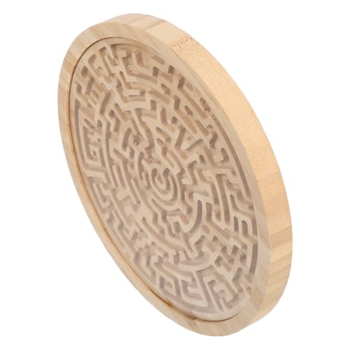 ibasenice Rundliches Holzlabyrinth für Robustes Ungiftiges Holzmaterial Tragbares Denkspiel Teamwork Sozialer Interaktion und Logischem Denken bei Kindern ibasenice Rundliches Holzlabyrinth für Robustes Ungiftiges Holzmaterial Tragbares Denkspiel Teamwork Sozialer Interaktion und Logischem Denken bei Kindern von ibasenice