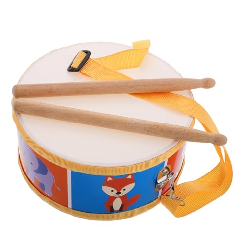 ibasenice Satz Percussion-Trommel Für Schleifband Schleifband Kleines Spielzeughaus Rollenspiel-Dekoration Geräuschspielzeug Handtrommel Kleine Trommel Bildungsspielzeug Hölzern von ibasenice