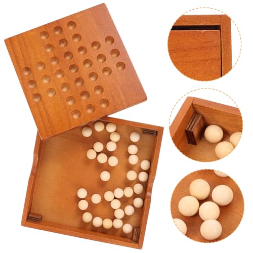 ibasenice Schach aus Holz familienspiele Family Games Pädagogisches Spielzeug Holzbrettspiel logikspiele Schachbrett-Dame Erwachsene klassisches Lernspielzeug einzelner Schachpflock Hölzern von ibasenice