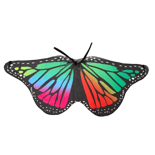 ibasenice Schmetterlings Cape Leichtes Cosplay Kostüm Verstellbar Strapazierfähig für Halloween Aufführung Party Mädchen Flügel Umhang ibasenice Schmetterlings Cape Leichtes Cosplay Kostüm Verstellbar Strapazierfähig für Halloween Aufführung Party Mädchen Flügel Umhang von ibasenice
