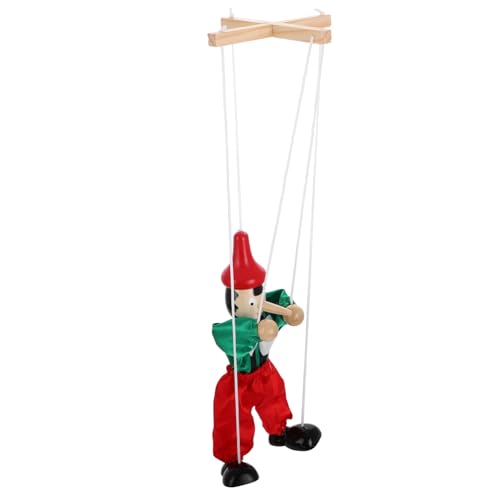 ibasenice Schnur Marionette Spielzeuge Steckpuppenfiguren Lustiges Puppenhandwerk Interaktives Handpuppe Puppen Für 8-10 Zubehör Für Puppenspiele Holz von ibasenice