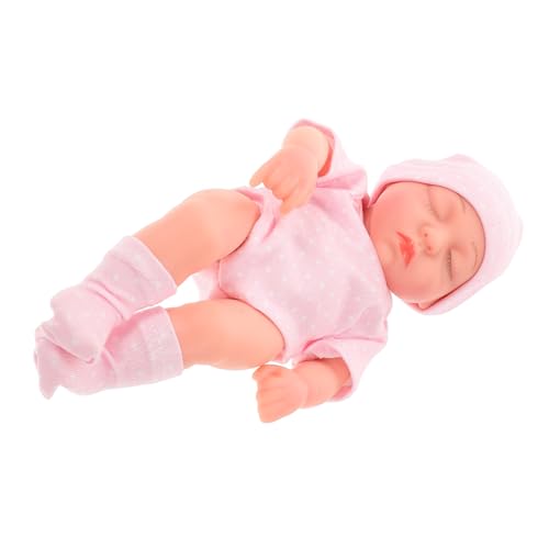 ibasenice Simulation Kinderpuppe Babys Puppen Mini Spielzeug Spielzeug Spielzeug Mädchen Spielzeug Puppe Mini Puppen Spielzeug Kind Spielzeug Puppen Lebendige Puppen Vinyl Rosa von ibasenice