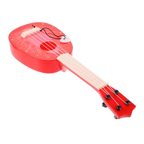 ibasenice Simulations-Ukulele fogelschreker mockin Kinderfreundliches Simulation Gitarrenspielzeug Mini Gitarrenmodell lebensechtes Ukulele-Modell Partygitarrendekoration Plastik von ibasenice