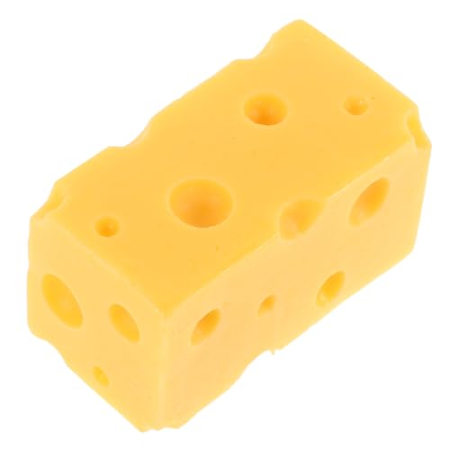 ibasenice Simulationskäsemodell Lebensmittelladen-käse-dekor Kunstkäse Aus Der Küche Käse-Party-Dekorationen Lebensmitteldekor Essensrequisiten Künstliches Käseornament Mini-käse Yellow Harz von ibasenice