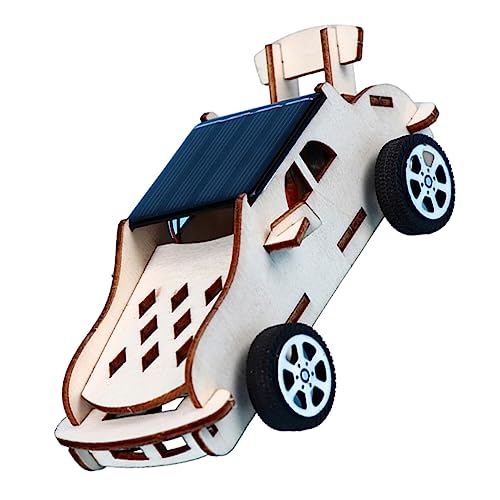 ibasenice Solare Autos bastelset basteln für bastelsets für Children Electric car Bobby Cars für zusammengebaute Modelle DIY-Modelle für hölzern von ibasenice