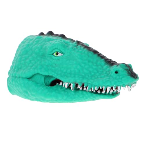 ibasenice Spielzeug-Krokodil-Handpuppe Rolle Spielen Spielzeug Kinderhandpuppe Tierhandpuppe Rolle Spielen Handpuppe Alligator interaktives Spielzeug Puppentheater Schlangenpuppe Green von ibasenice