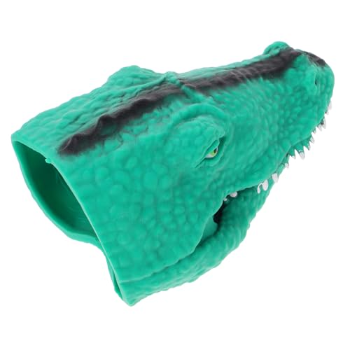 ibasenice Spielzeug-krokodil-handpuppe Monsterpuppe Fingerpuppen Spielzeug Dinosaurier Handpuppen Gummi Dino-fingerpuppe Interaktive Handpuppe Drachenpuppe Aus Papier Puppentheater Green von ibasenice