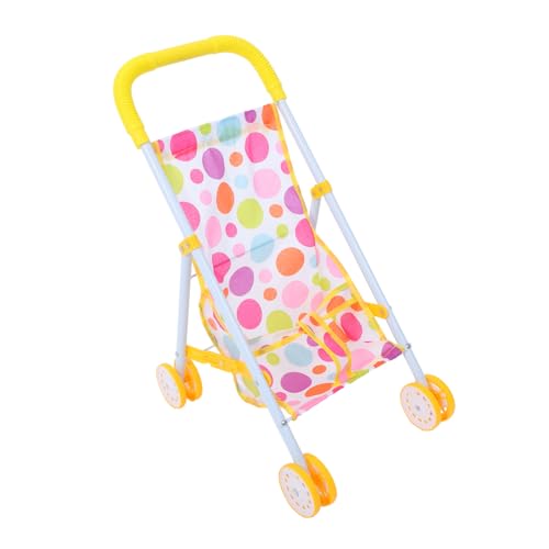 ibasenice Baby Puppe Kinderwagen Spielen Kinderwagen Große Lagerung Puppe Kinderwagen Zubehör Jungen und Mädchen Pretend Spielen Kinderwagen von ibasenice