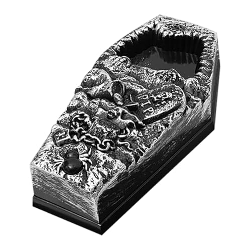 ibasenice Spukige Halloween Türglocke im Sarg Design mit Licht und Gruseligem Sound Batteriebetrieben für Drinnen und Draußen als Schaurige Party und Geisterhausdekoration ibasenice Spukige Halloween Türglocke im Sarg Design mit Licht und Gruseligem Sound Batteriebetrieben für Drinnen und Draußen als Schaurige Party und Geisterhausdekoration von ibasenice