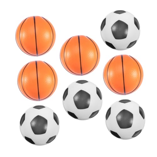 ibasenice Stressbälle Set 4 Fußball Und 4 Basketball Weiche Decompression Toys Für Bälle Für Entspannung Und Spaß Perfekt Als Mitgebsel Für Partys Und von ibasenice