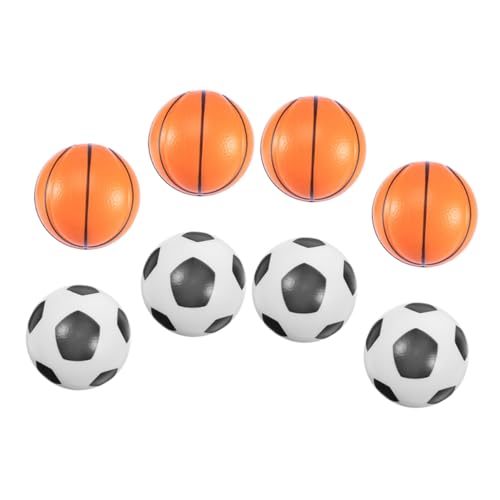 ibasenice Stressbälle Set Mini Fußball Und Basketball Druckentlastungsbälle Für 63mm Sensory Ideal Als Mitgebsel Oder Für Die Handübung von ibasenice