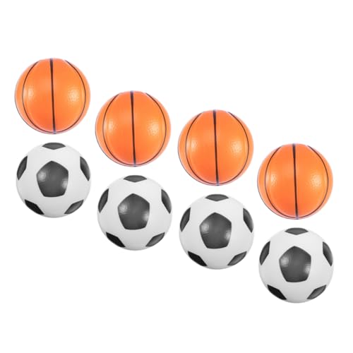 ibasenice Stressbälle Set Mini Fußball & Basketball Zur Stressbewältigung Handübungsbälle Für Und Erwachsene 63mm Ideal Als Mitgebsel Oder Für Sensorische Stimulation von ibasenice