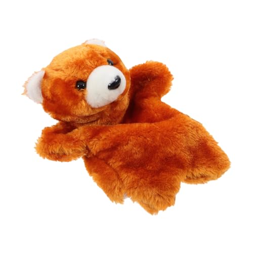 ibasenice Teddybär-handpuppe Handpuppe Puppe Realistische Handpuppe Plüschtier-handpuppen Gefüllte Handpuppen Bär Tierpuppe Handpuppen Für Kleinkinder 1-3 Pp Baumwolle Chocolate von ibasenice