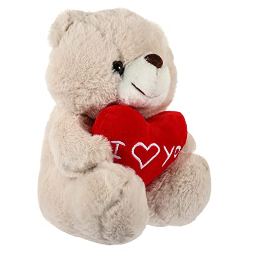 ibasenice Teddybär kinderzimmerdeko kinderspielzeug Valentines Day ausendeko Weihnachten die weihnac Plüschtiere Valentinstag Bär Tiere für Mädchen PP Baumwolle Beige von ibasenice