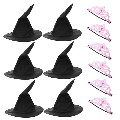 ibasenice Teiliges Prinzessinnen kronen Hexenhut set Weiche Rosa Kronen Schwarze Hexenhüte Leicht und Bequem Partydekoration für Kindergeburtstag Indoor Outdoor event Zubehör ibasenice Teiliges Prinzessinnen kronen Hexenhut set Weiche Rosa Kronen Schwarze Hexenhüte Leicht und Bequem Partydekoration für Kindergeburtstag Indoor Outdoor event Zubehör von ibasenice