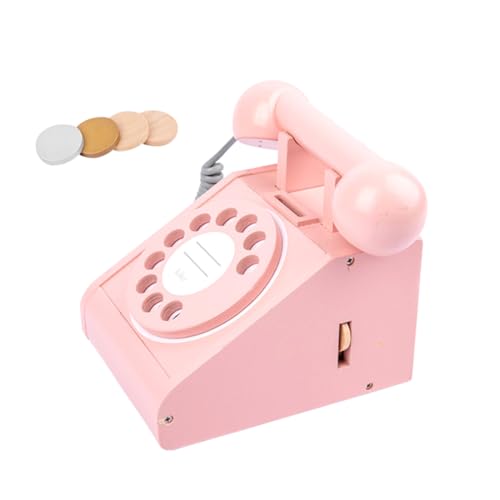 ibasenice Telefon Aus Retro Simulation Telefon Für Pinkes Lernspielzeug Zur Der Fantasie Und Kreativität Ideal Als Für ädchen Und Jungen von ibasenice