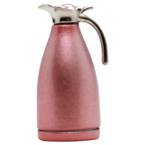 ibasenice Thermoskanne Dekoration Mini Wasserkocher Mini- - Miniaturen Mini-Topf Wasserkocher Schmuck Küche Mini-wasserkocher Kleines Wasserkrug-Modell Mini-wasserhalter Metall Rosa von ibasenice