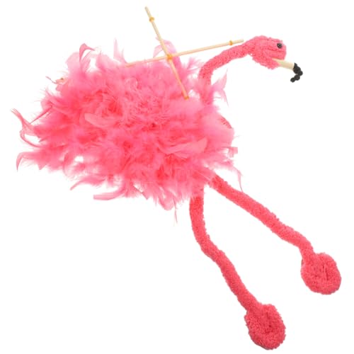 ibasenice Tierform Marionette String Puppet Plüsch Flamingo Puppet Show Prop von ibasenice