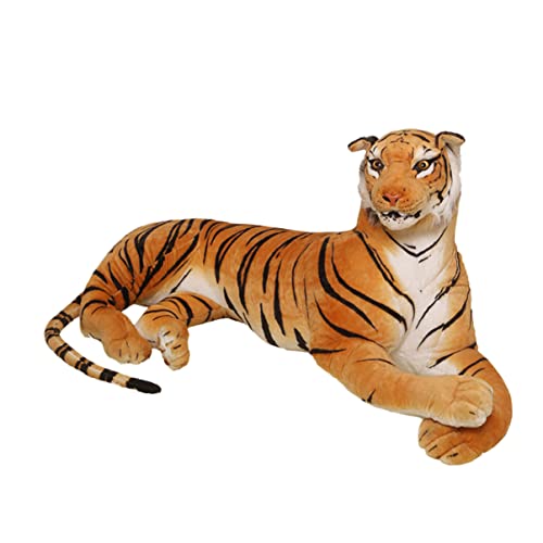 ibasenice Tiger Kuscheltier Animal Figures Living Room Decoration Plüschtier für Stuffed Soft Toys bidoof Plush Simulation Tiger Stoffpuppen Tigerpuppe Orange von ibasenice