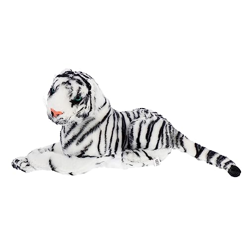 ibasenice Tigerpuppe Plüschtiere Mädchen Simulation Tiger Große Kuscheltiere Stofftier Groß Riesige Stofftiere Riesige Kuscheltiere Cartoon-plüsch-Kissen Mädchenspielzeug Weiß von ibasenice