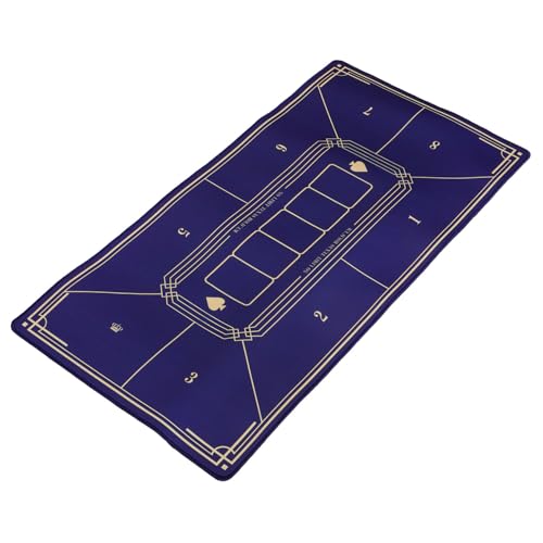 ibasenice Tisch Poker Layout Faltbare Pokermatte Poker Tischdecke Tragbare Spielmatte Für Mottopartys Pokerabende Spendenaktionen Und Versammlungen Blau von ibasenice