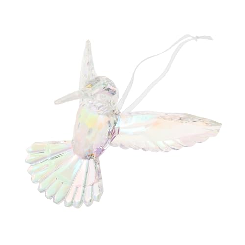 ibasenice Transparenter Vogelanhänger Vogel Weihnachtsschmuck Kristall-kolibri- Kolibri Hängende Verzierung Fliegende Kolibri-Figur Kolibri-weihnachtsverzierung Vogel Sonnenfänger Acryl von ibasenice