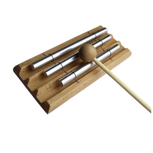 ibasenice Trio Chime Xylophon Für Holzmusikinstrument Mit 2 Ton Metallröhren Ideales Percussion Für Kleinkinder Und Vorschulkinder Fördert Die Musikalische Entwicklung Und Kreativität von ibasenice