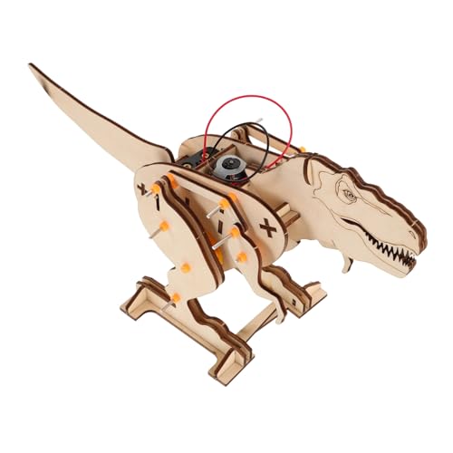 ibasenice Tyrannosaurus Rex-montagespielzeug Dinosaurier-Modell Baukasten 3D-Dinosaurier-Puzzle Pädagogisches DIY- Dinosaurier-montagespielzeug Dinosaurier-actionfiguren Holz von ibasenice