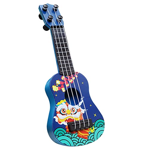 ibasenice Ukulele Fotografie Requisiten Gitarrenmodell Kleinkinder Musical Mini-Spielzeug Kindergitarre Für Kinder Desktop-Mini-Gitarre Lustige Gitarrendekoration Miniaturdekoration Abs Blue von ibasenice