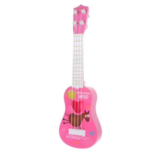 ibasenice Ukulele Für Ukulele Zubehör Nachgemachtes Gitarrenspielzeug Ukulele- Mini-gitarrenspielzeug Für Professionelle Übungs-Ukulele Mini-Ukulele Plastik Rosa von ibasenice