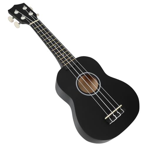 ibasenice Ukulele Musikinstrumente Gitarre Mini-Gitarre Mini-Instrumente Gitarre Holz Black von ibasenice