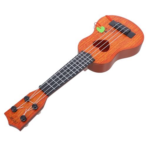 ibasenice Ukulele Spielzeug Ukulele für Ukulelen für Anfänger Jungen Kinderspielzeug kinderinstrumente Kinder musikinstrumente Gitarre Spielzeug Ukulelen für Kinder Holz Orange von ibasenice