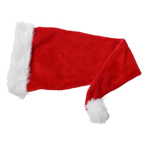 ibasenice Weihnachtsmütze Santa Kostüm Mütze Zubehör Zwergenkostümhüte Weihnachtsbaumspitze Hut Gnomenhüte Gnom Kostüm Langer Elfenhut Nikolausmütze Männer Polyester Rot von ibasenice