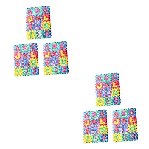 ibasenice Werkzeug 6 Sätze Taschenmatte Mini Zahlenmatte Aus Schaumstoff Mini-Alphabet-Matte Mini-Schaumstoff-buchstabenmatte Decoraciones para Sala De Casa Taschenwerkzeuge Eva Miniatur von ibasenice