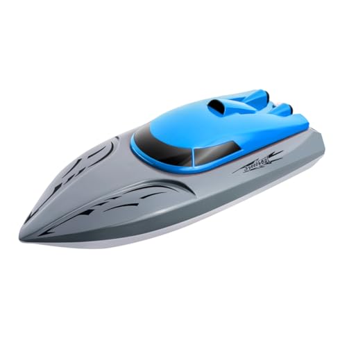 ibasenice ferngesteuertes Boot wasserspielzeug kinderwasserspielzeuge Boot ferngesteuert für Boot rc Boote ferngesteuert Rennboot RC-Boote für Erwachsene Abs Blue von ibasenice