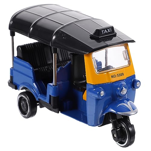 ibasenice -kuchenaufsatz Tischfahrzeugmodell Schlafzimmer Auto Dekor Autoförmiges Dekor Tischdekoration Für Autos Tisch-miniauto Tuk-tuk-Auto-Ornament Legierung Auto Model Dreirad von ibasenice