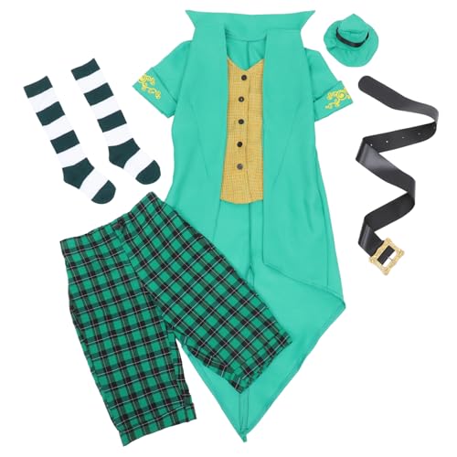 ibasenice st. Patricks Day Partykostüm Anzug Halloween-Kostüm für Kinder Mädchen-Outfits Mädchen Kleidung ausgefallene Klamotten ausstatten st. Patricks Kostüm Fee Yingschi Kinderkleidung von ibasenice