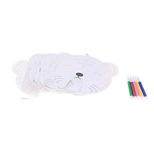 ibasenice tierische Maske nicturnal animals zoigltod schleifteller Schleifen schanierschablone haftmarker hausgemachte Masken Papiermaske Bausatz Kindermaske Tiermasken Bastelmaske DIY-Maske von ibasenice