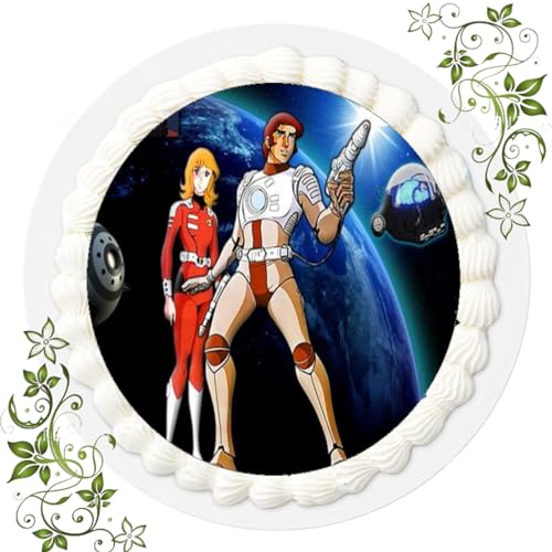 FONDANT Tortenbild, Zuckerbild mit Motiv, Essbares Foto für Torten, Tortenbild, Tortenaufleger Ø 20cm FONDANT Captain Future Nr. 14 von ich