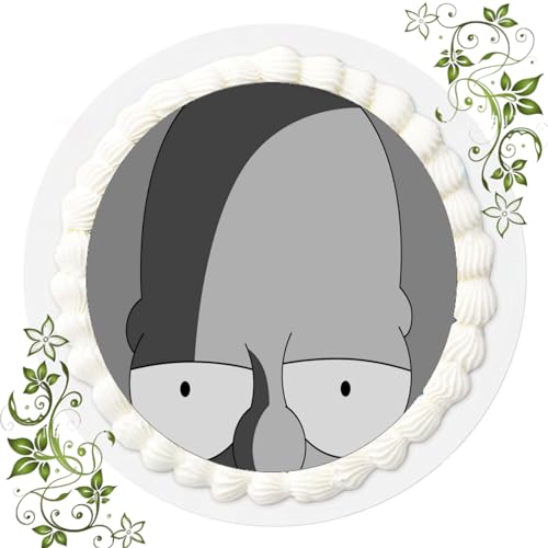 FONDANT Tortenbild, Zuckerbild mit Motiv, Essbares Foto für Torten, Tortenbild, Tortenaufleger Ø 20cm FONDANT Die Simpsons Nr. 19 von ich