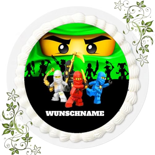 FONDANT Tortenbild, Zuckerbild mit Motiv, Essbares Foto für Torten, Tortenbild, Tortenaufleger Ø 20cm FONDANT Lego Chima Nr. 7 von ich