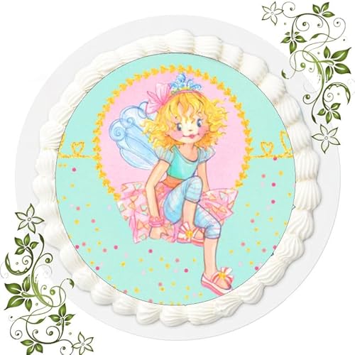 FONDANT Tortenbild, Zuckerbild mit Motiv, Essbares Foto für Torten, Tortenbild, Tortenaufleger Ø 20cm FONDANT Prinzessin Lillifee Nr. 5 von ich