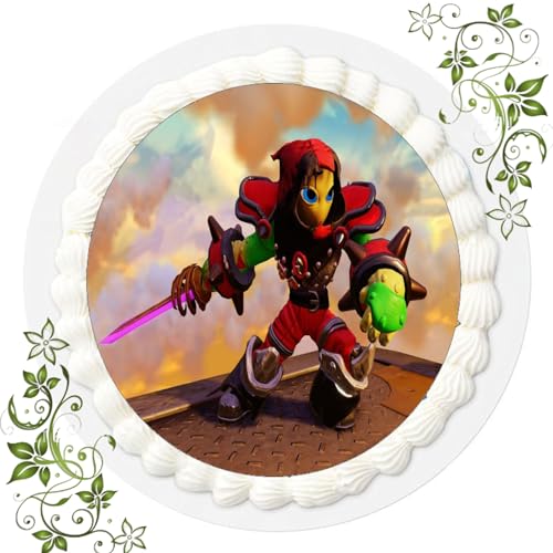 FONDANT Tortenbild, Zuckerbild mit Motiv, Essbares Foto für Torten, Tortenbild, Tortenaufleger Ø 20cm FONDANT Skylanders Nr. 14 von ich