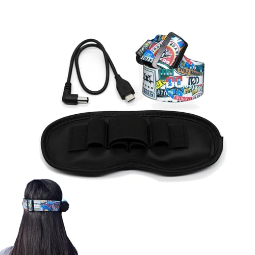 ieron Goggles Kit Fascia per la Testa e cavo di alimentazione - Accessori colorati compatibili Con DJI FPV Goggles V2, Linea di alimentazione Corta, comoda Fascia per la Testa von ieron