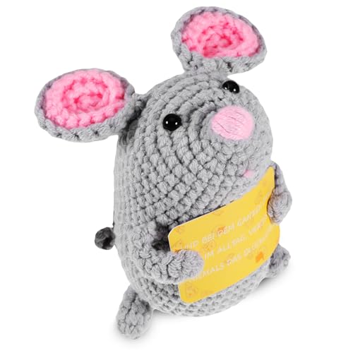 Pocket Hug Biene Glücksbringer Geschenke - Positive Biene, Glück Biene Positive Geschenke,Mini Positive Biene Wolle Strickpuppe, Positive Kartoffel - Ersatz, Funny Positive bee für Frauen Kinder von iewrtcin