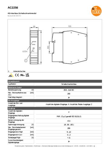 Ifm Electronic AC2256 AC2256 I/O-Modul von ifm Electronic